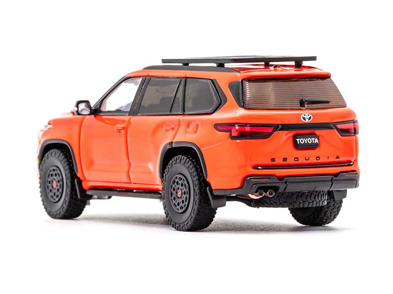 PRE-ORDER 2023 Toyota Sequoia TRD Pro – Solar Octane Orange Diecast 1:64 Scale Model - GCD KS-068-438