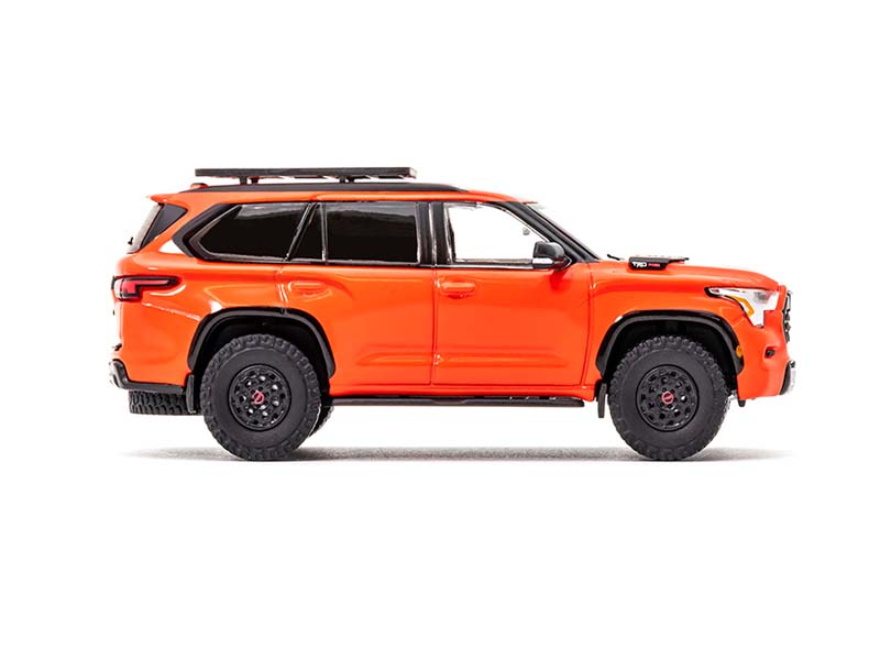 PRE-ORDER 2023 Toyota Sequoia TRD Pro – Solar Octane Orange Diecast 1:64 Scale Model - GCD KS-068-438