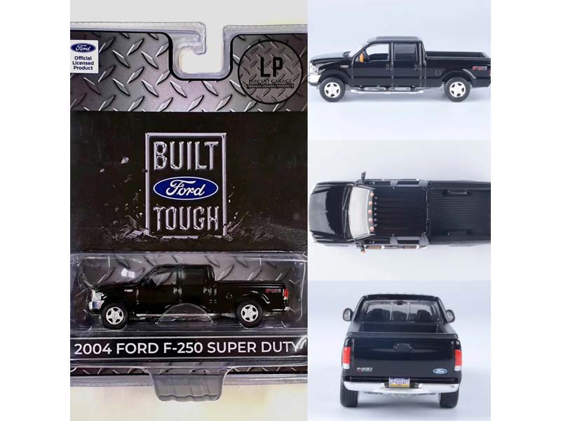 PRE-ORDER 2004 Ford F-250 Super Duty Crew Cab Truck Black (LP Diecast Garage Exclusive) Diecast 1:64 Scale Model - Motormax