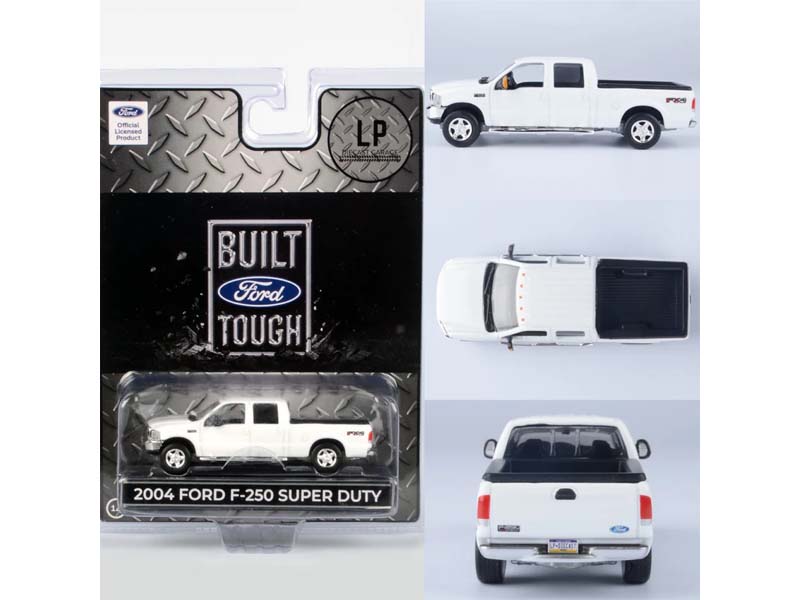 PRE-ORDER 2004 Ford F-250 Super Duty Crew Cab Truck Winter White (LP Diecast Garage Exclusive) Diecast 1:64 Scale Model - Motormax