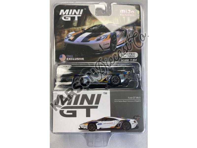 CHASE Ford GT Mk II 2019 Pebble Beach Concours d'Elegance (Mini GT) Diecast 1:64 Scale Model Car - TSM MGT00293