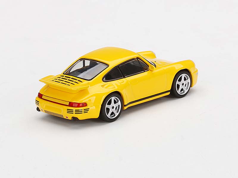 CHASE RUF CTR Anniversary - Blossom Yellow (Mini GT) Diecast 1:64 Scale Model - True Scale Miniatures MGT00358