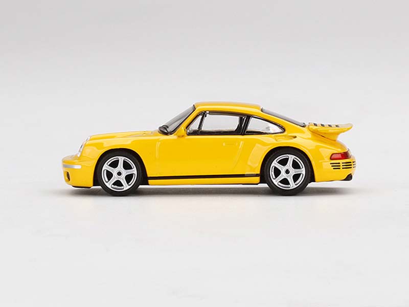 CHASE RUF CTR Anniversary - Blossom Yellow (Mini GT) Diecast 1:64 Scale Model - True Scale Miniatures MGT00358