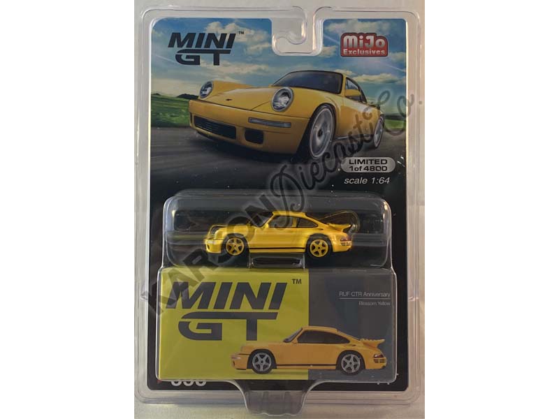 CHASE RUF CTR Anniversary - Blossom Yellow (Mini GT) Diecast 1:64 Scale Model - True Scale Miniatures MGT00358