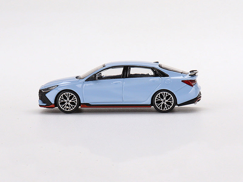 CHASE Hyundai Elantra N Performance Blue - MiJo Exclusive ( Mini GT) Diecast 1:64 Scale Model - TSM MGT00404