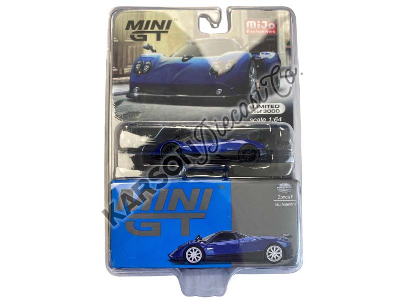 CHASE Pagani Zonda F Blu Argentina (Mini GT) Diecast 1:64 Scale Model - TSM MGT00408