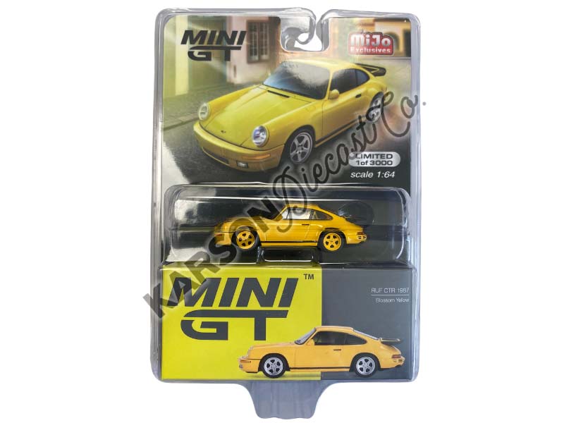 CHASE 1987 Porsche RUF CTR Blossom Yellow (Mini GT) Diecast 1:64 Scale Model - TSM MGT00419