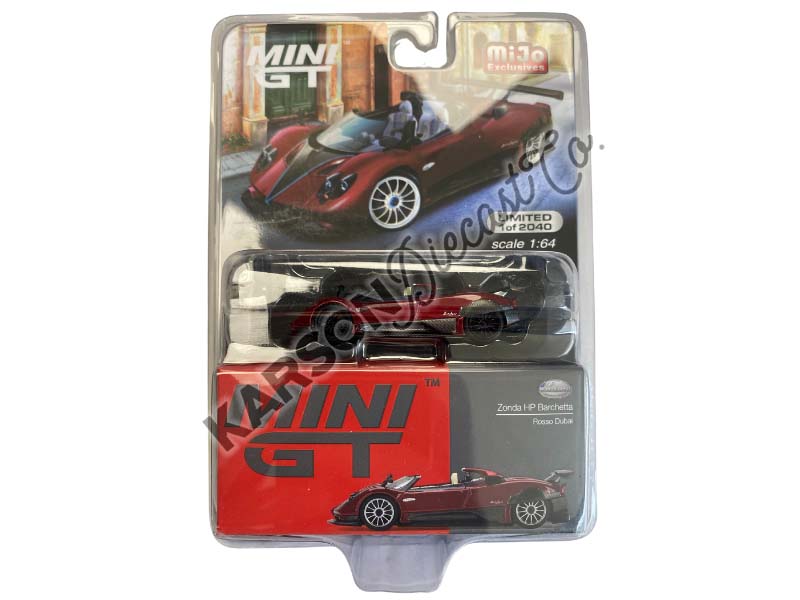 CHASE Pagani Zonda HP Barchetta Rosso Dubai (Mini GT) Diecast 1:64 Scale Model - True Scale Miniatures MGT00432