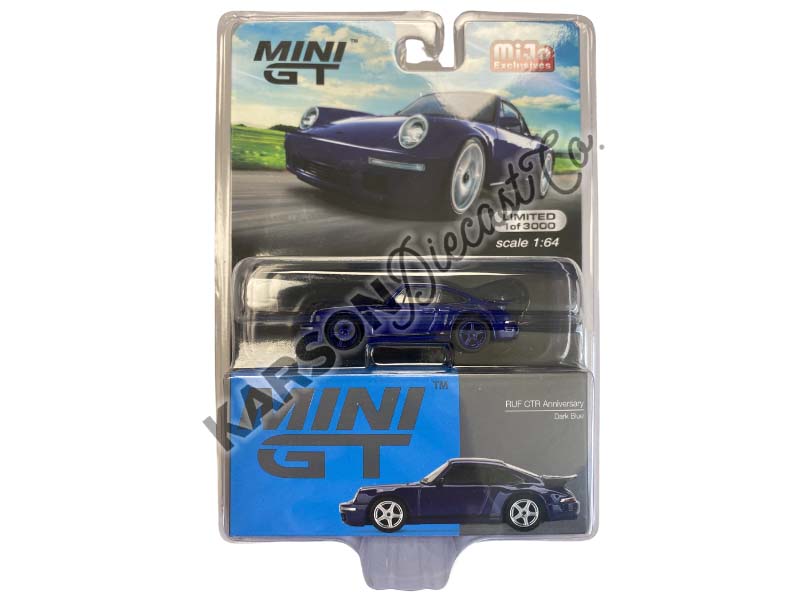 CHASE RUF CTR Anniversary - Dark Blue (Mini GT) Diecast 1:64 Scale Model - TSM MGT00451