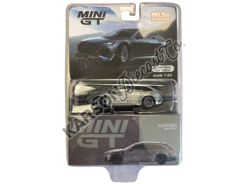 CHASE ABT Audi RS6-R Daytona Grey - MiJo Exclusive (Mini GT) Diecast 1:64 Scale Model - TSM MGT00479