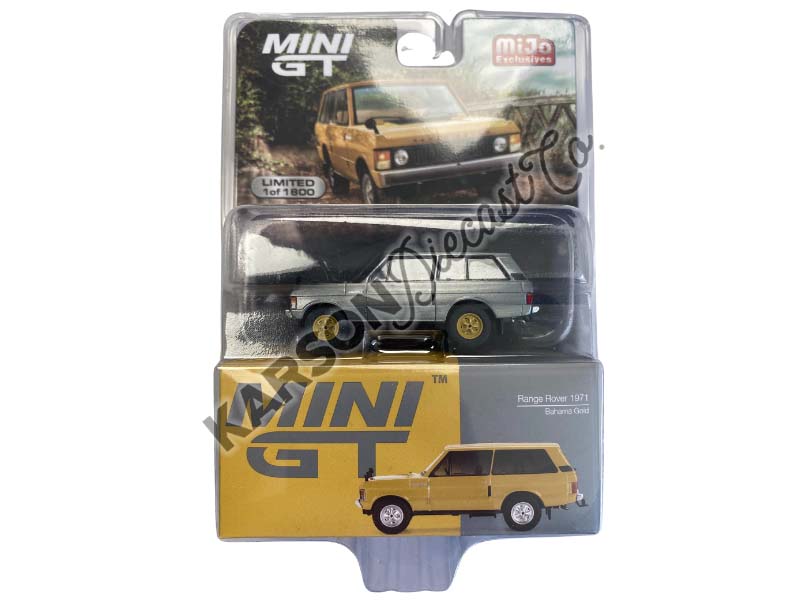 CHASE 1971 Range Rover Bahama Gold - MiJo Exclusive (Mini GT) Diecast 1:64 Scale Model - TSM MGT00495