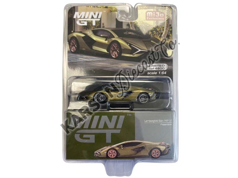 CHASE Lamborghini Sián FKP 37 Presentation (Mini GT) Diecast 1:64 Scale Model - TSM MGT00529