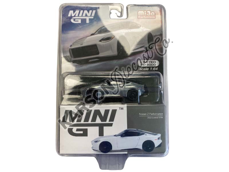 CHASE 2023 Nissan Z Performance Everest White - MiJo Exclusive (Mini GT) Diecast 1:64 Scale Model - TSM MGT00599