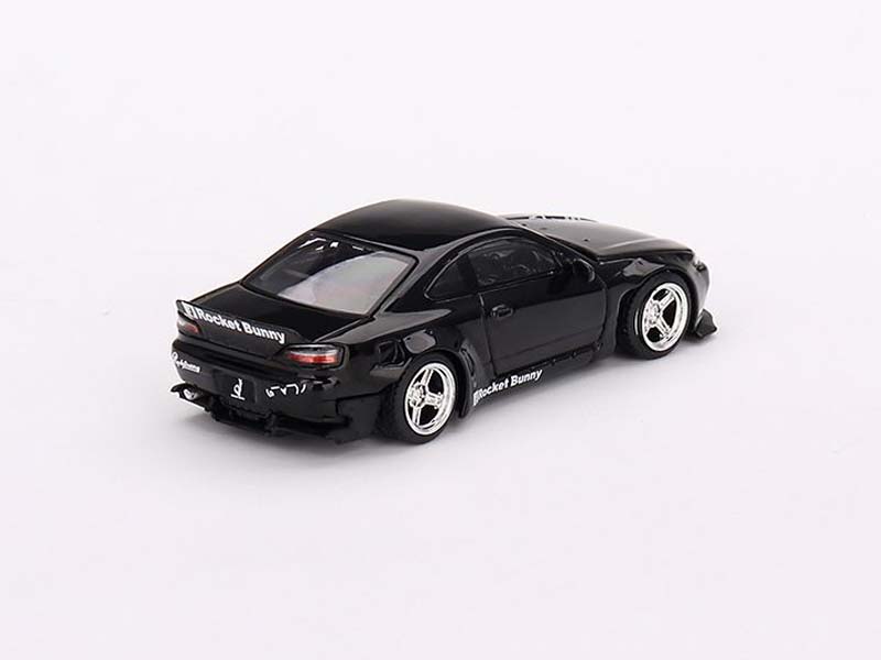 CHASE Nissan Silvia (S15) Rocket Bunny Black Pearl RHD - MiJo Exclusive (Mini GT) Diecast 1:64 Scale Model - TSM MGT00602