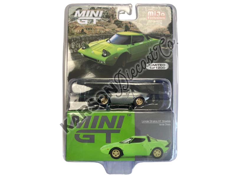 CHASE Lancia Stratos HF Stradale Verde Chiaro (Mini GT) Diecast 1:64 Scale Model - TSM MGT00625