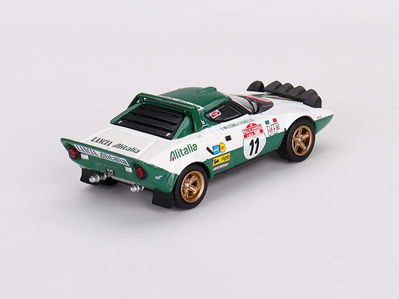 1975 Lancia Stratos HF Rally Sanremo Winner #11- White (Mini GT) Diecast 1:64 Scale Model - TSM MGT00628