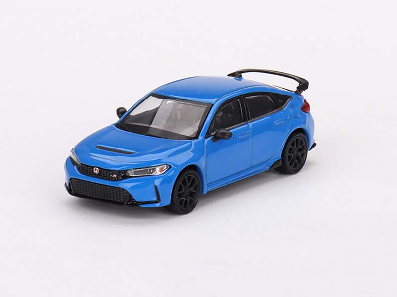2023 Honda Civic Type R Boost Blue Pearl (Mini GT) Diecast 1:64 Scale Model - TSM MGT00637