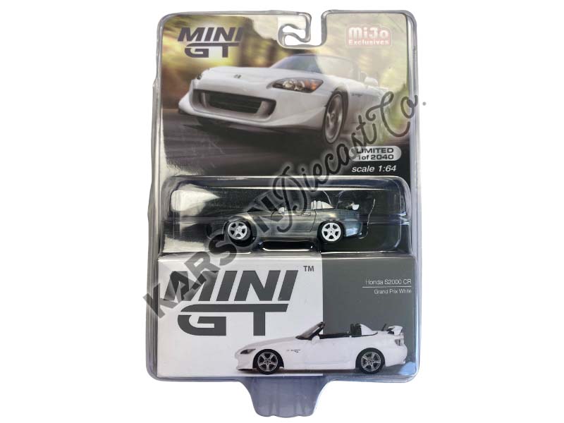 CHASE Honda S2000 (AP2) CR Grand Prix – White (Mini GT) Diecast 1:64 Scale Model - TSM MGT00656