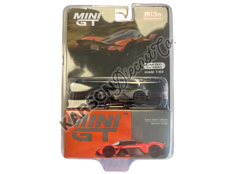 CHASE Aston Martin Valkyrie Maximum Orange (Mini GT) Diecast 1:64 Scale Model - TSM MGT00678