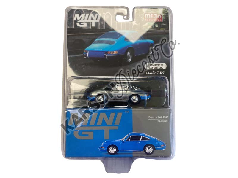 CHASE 1963 Porsche 901 - Quickblau (Mini GT) Diecast 1:64 Scale Model - TSM MGT00707