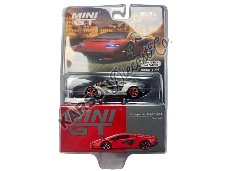 CHASE Lamborghini Countach LPI 800-4 Rosso Mars (Mini GT) Diecast 1:64 Scale Model - TSM MGT00720