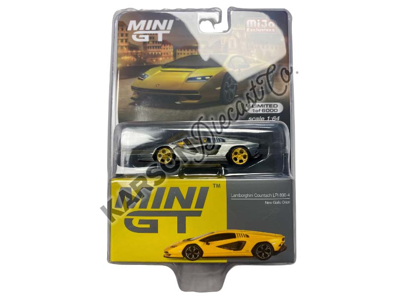 CHASE Lamborghini Countach LPI 800-4 New Giallo Orion – Mijo Exclusives (Mini GT) Diecast 1:64 Scale Model - TSM MGT00733