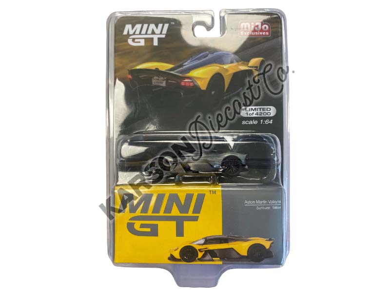 CHASE Aston Martin Valkyrie – Sunburst Yellow (Mini GT) Diecast 1:64 Scale Model - TSM MGT00744