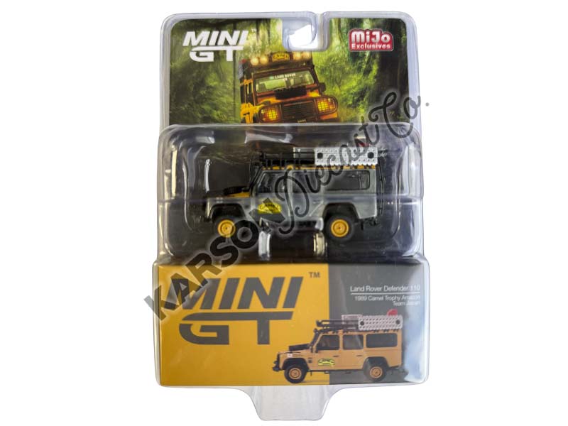 CHASE Land Rover Defender 110 1989 Camel Trophy Amazon Team Japan (Mini GT) Diecast 1:64 Scale Model - TSM MGT00751