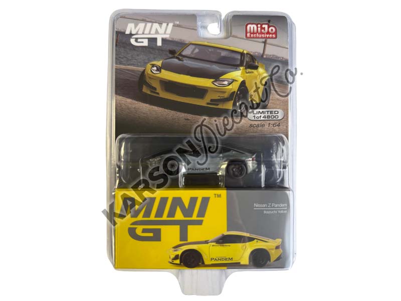 CHASE Nissan Z Pandem – Ikazuchi Yellow (Mini GT) Diecast 1:64 Scale Model - TSM MGT00752