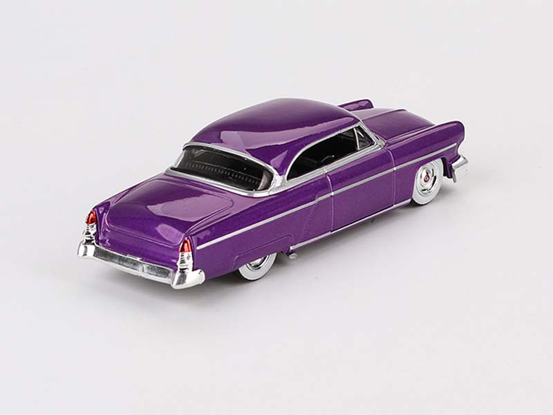 PRE-ORDER 1954 Lincoln Capri Hot Rod – Purple Metallic (Mini GT) Diecast 1:64 Scale Model - TSM MGT00757