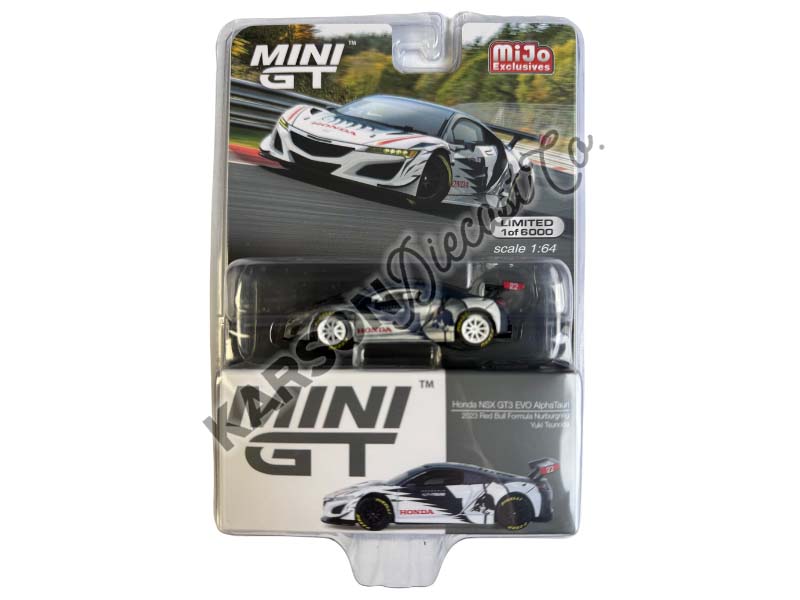 CHASE Honda NSX GT3 EVO AlphaTauri Yuki Tsunoda 2023 Red Bull Formula Nurburgring (Mini GT) Diecast 1:64 Scale Model - TSM MGT00761