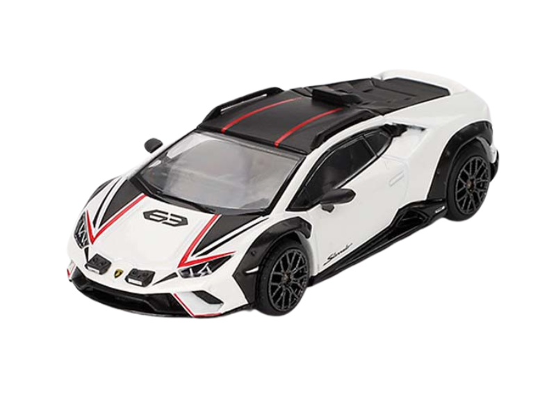 Lamborghini Huracán Sterrato – Bianco Asopo (Mini GT) Diecast 1:64 Scale Model - TSM MGT00763