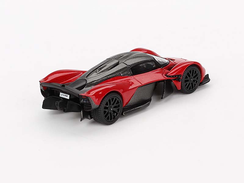 PRE-ORDER Aston Martin Valkyrie – Hyper Red (Mini GT) Diecast 1:64 Scale Model - TSM MGT00766