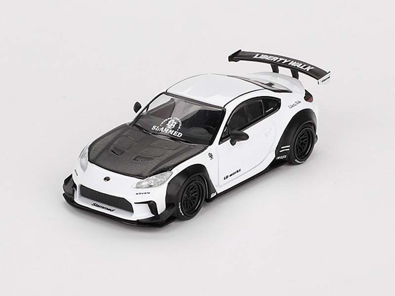 PRE-ORDER Toyota GR86 LB★Nation – White (Mini GT) Diecast 1:64 Scale Model - TSM MGT00769