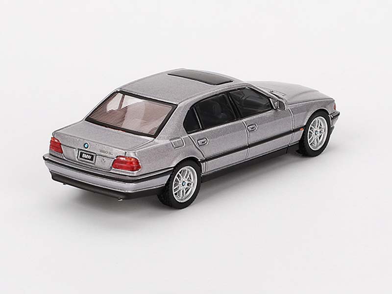 PRE-ORDER BMW 750IL – Aspen Silver Metallic (Mini GT) Diecast 1:64 Scale Model - TSM MGT00792