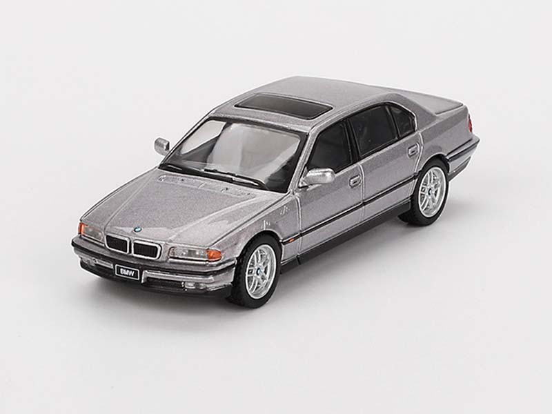 PRE-ORDER BMW 750IL – Aspen Silver Metallic (Mini GT) Diecast 1:64 Scale Model - TSM MGT00792