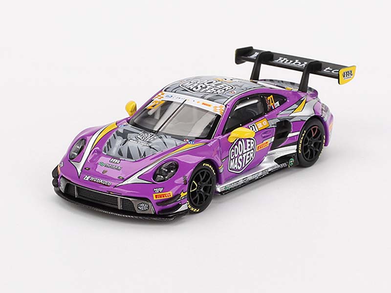 PRE-ORDER Porsche 911 GT3 R #27 HubAuto Racing 2023 FIA GT World Cup 70th Macau Grand Prix (Mini GT) Diecast 1:64 Scale Model - TSM MGT00793