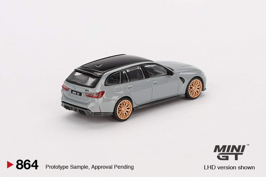 PRE-ORDER BMW M3 Competition Touring Brooklyn – Grey (Mini GT) Diecast 1:64 Scale Model - TSM MGT00864