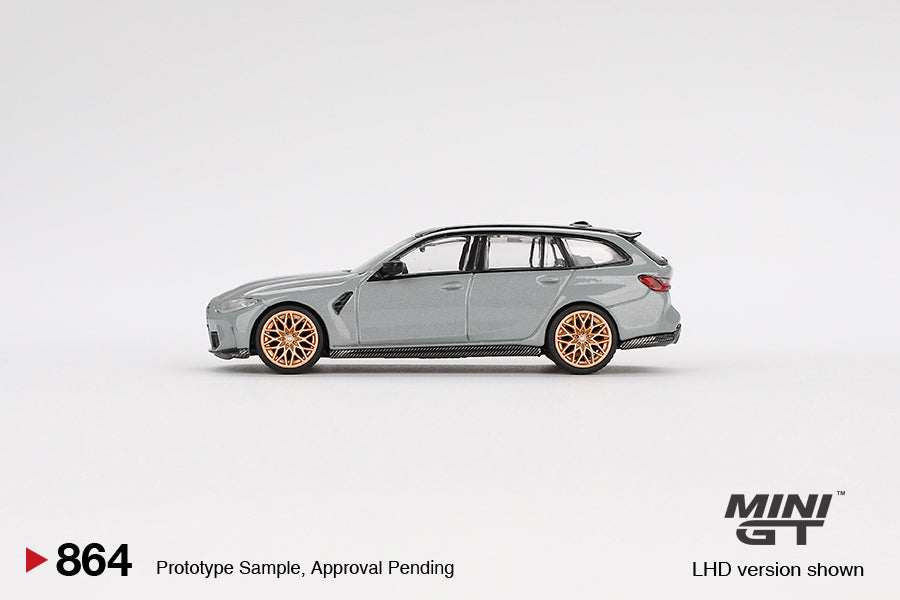 PRE-ORDER BMW M3 Competition Touring Brooklyn – Grey (Mini GT) Diecast 1:64 Scale Model - TSM MGT00864