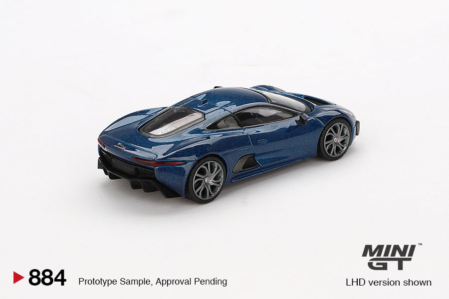 PRE-ORDER Jaguar C-X75 – Blue (Mini GT) Diecast 1:64 Scale Model - TSM MGT00884