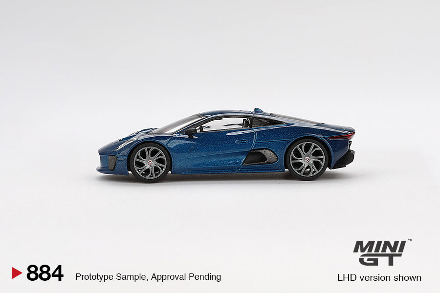 PRE-ORDER Jaguar C-X75 – Blue (Mini GT) Diecast 1:64 Scale Model - TSM MGT00884