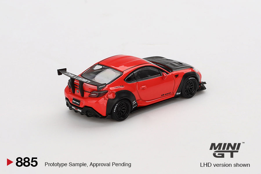 PRE-ORDER Toyota GR86 LB★Nation – Red (Mini GT) Diecast 1:64 Scale Model - TSM MGT00885