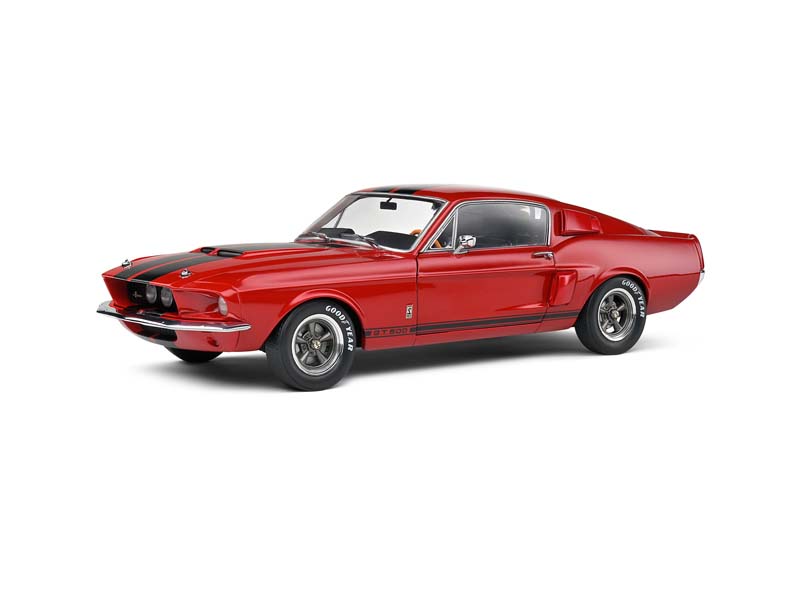PRE-ORDER 1967 Ford Mustang Shelby GT500 - Red Diecast 1:18 Scale Model - Solido S1802909