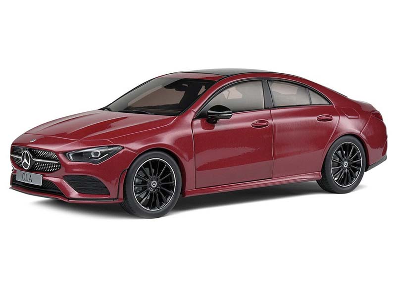 2019 Mercedes Benz CLA C118 Coupe AMG - Rouge Patagonie Diecast 1:18 Scale Model - Solido S1803104