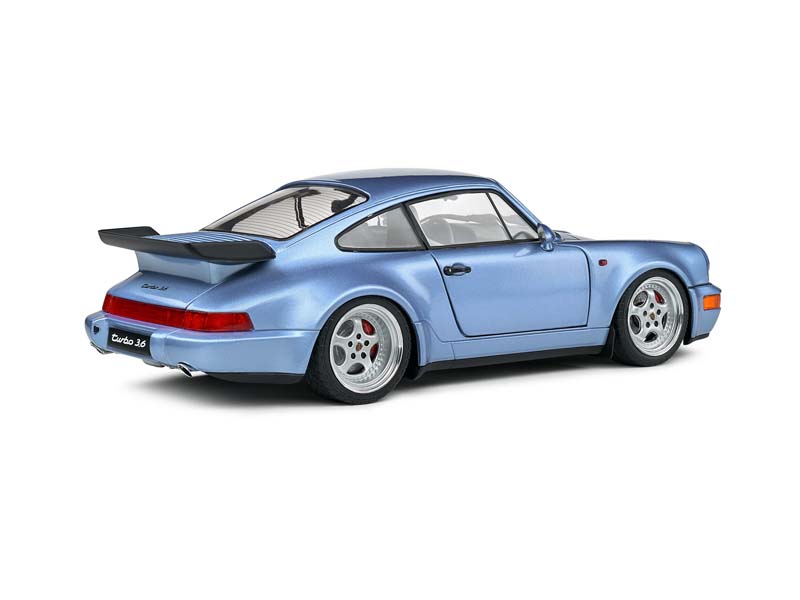 1990 Porsche 911 (964) Turbo - Horizon Blue Diecast 1:18 Scale Model - Solido S1803408