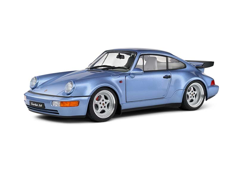 PRE-ORDER 1990 Porsche 911 (964) Turbo - Horizon Blue Diecast 1:18 Scale Model - Solido S1803408