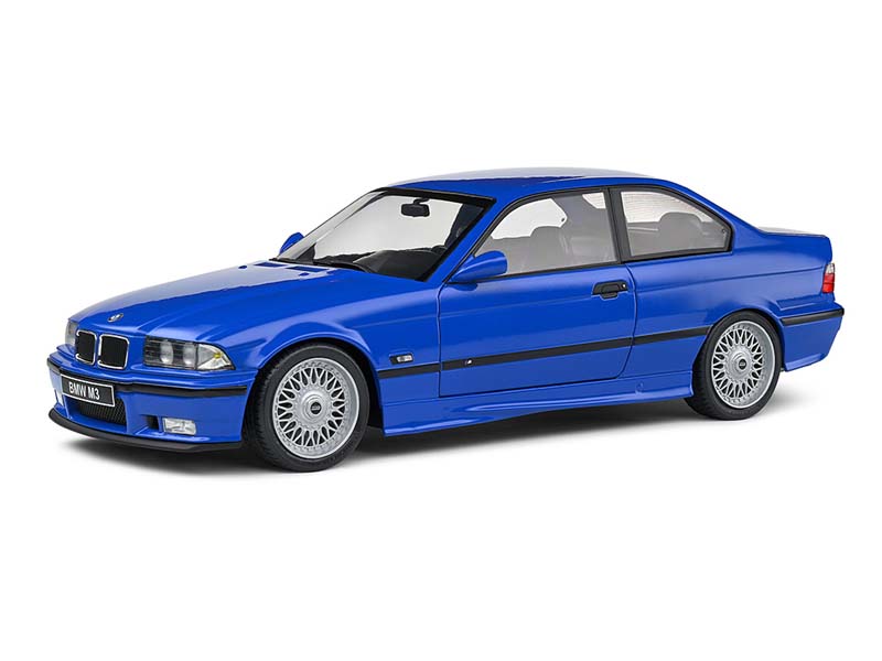 1996 BMW E36 Coupe M3 – Santorini Blue Diecast 1:18 Scale Model - Solido S1803912