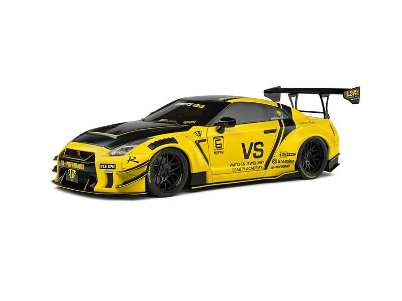 PRE-ORDER 2020 Nissan Skyline GT-R (R35) w/ Liberty Walk Body Kit 2.0 Diecast 1:18 Scale Model - Solido S1805809