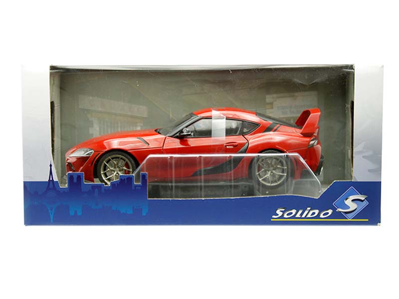 2023 Toyota GR Supra Streetfighter – Red Diecast 1:18 Scale Model - Solido S1809001