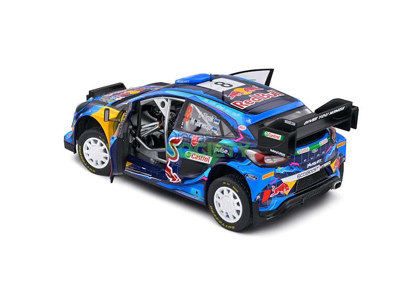 PRE-ORDER 2023 Ford Puma Rally1 Hybrid #8 Tanak Rally Suede Diecast 1:18 Scale Model - Solido S1809503